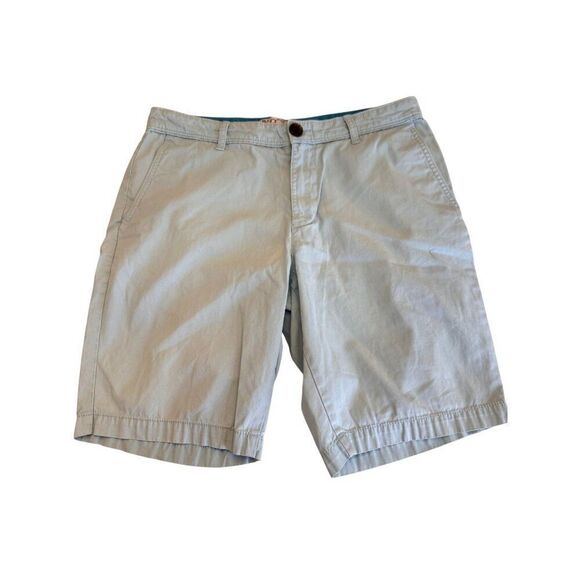 Men's Original Penguin 9" Chino Shorts Pastel Blue Sz 32 Euc Summer Preppy - Picture 1 of 12